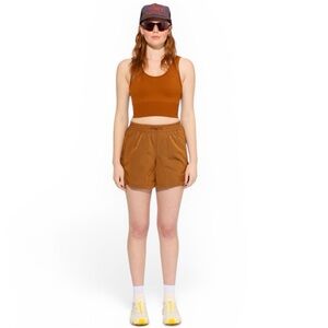 Pantaloncini Halfdays Adams Beige Donna Taglia S | Nylon, Cucitura 3,5" | Nuovi Con Etichette - Foto 3